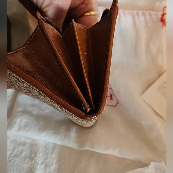 Coach Signature 'C' Jacquard & Leather Soho Buckle Wallet & Dust Bag NWOT 2008 - Picture 8 of 10